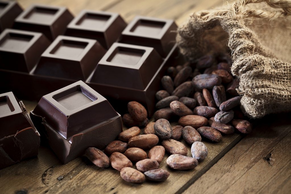 Socola đen có tỷ lệ bột cacao cao