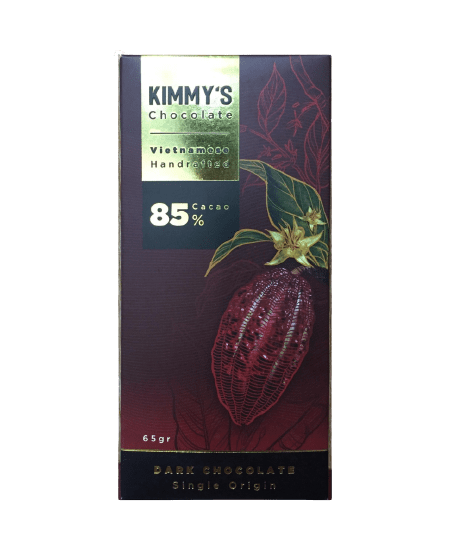 Socola - Socola đen nguyên chất Kimmy's Chocolate Việt Nam 85% cacao thanh 65g KMB05