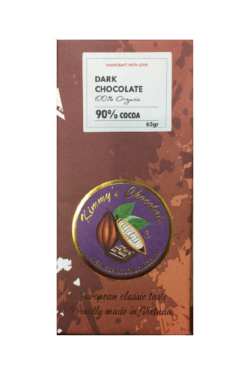 Socola - Socola đen nguyên chất Kimmy's Chocolate Việt Nam 90% cacao thanh 65g KMB06