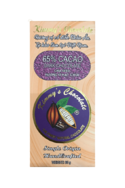 Socola - Socola đen nhân hạt chia Kimmy's Chocolate Việt Nam 65% cacao thanh 65g KMB13