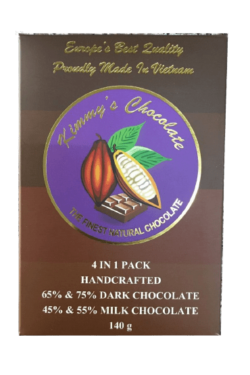 Socola - Socola đen nhân thập cẩm Kimmy's Chocolate Việt Nam 65% cacao hộp 16 viên 240g KMG08