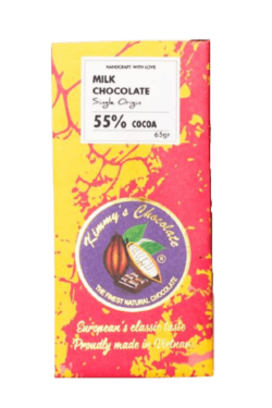 Socola - Socola sữa Kimmy's Chocolate Việt Nam 55% cacao thanh 65g KMB02