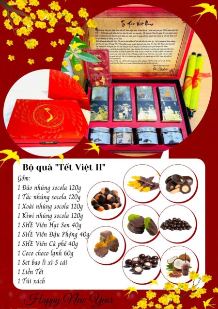ZingSweets - Hộp quà Tết 2021 Tết Việt II She Chocolate Việt Nam SHB04
