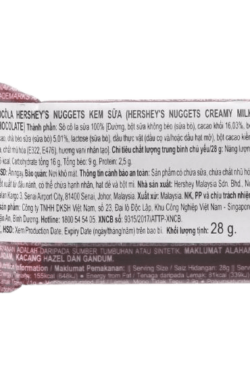Socola - Socola kem sữa Hershey's Nuggets gói 3 viên 28g HSB01