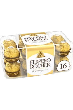 Socola - Socola sữa nhân hạt phỉ Ferrero Rocher hộp 16 viên 200g FRBO3