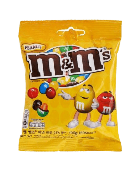 ZingSweets - Kẹo socola nhân đậu phộng M&M's gói 100g MMSB01