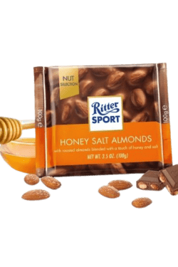 ZingSweets - Kẹo Socola với hạt hạnh nhân mật ong Ritter Sport thanh 100g RSB16