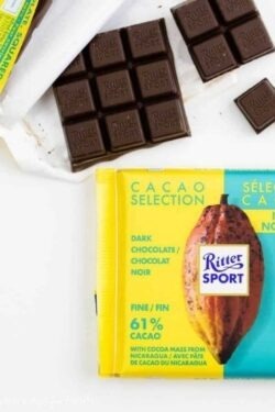 ZingSweets - Socola đen 61% cacao Ritter Sport thanh 100g RSB13