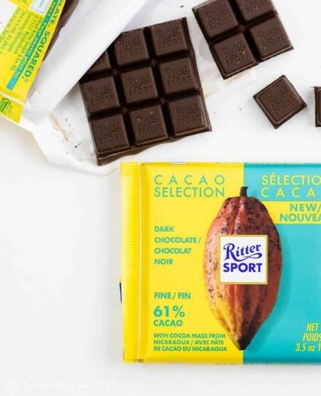 ZingSweets - Socola đen 61% cacao Ritter Sport thanh 100g RSB13