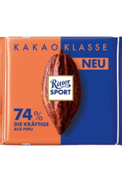 ZingSweets - Socola đen 74% cacao Ritter Sport thanh 100g RSB15