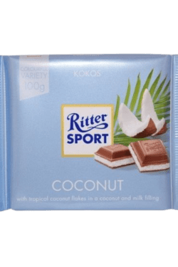 ZingSweets - Socola sữa nhân dừa Ritter Sport thanh 100g RSB05